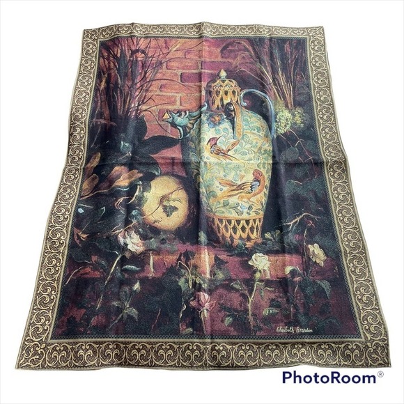 Elizabeth Brandon Tapestry Wall Hang Art Riddle Home Gift Chosen Clay Vase - Picture 1 of 13